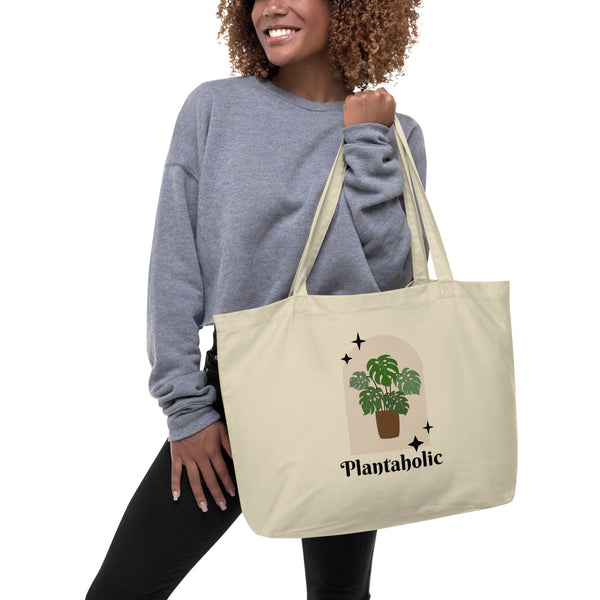 Plantaholic Monstera Tote Bag