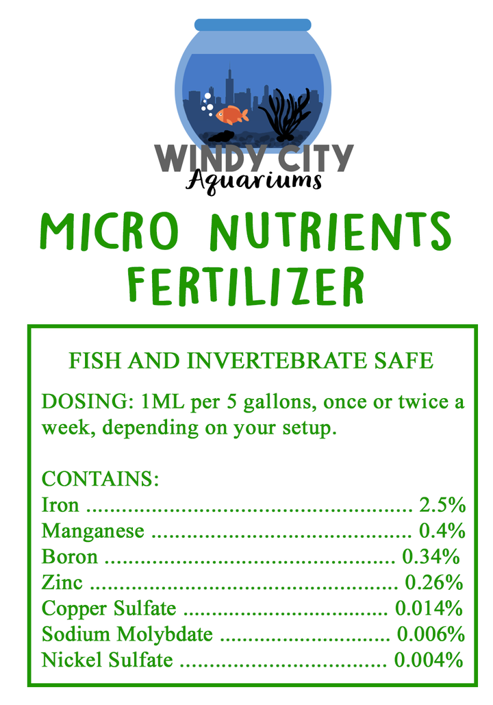 DIY Liquid Fertilizer Mix (Macro-Micro) - Windy City Aquariums