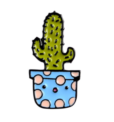 Cacti & Succulent Enamel Pins - Windy City Aquariums