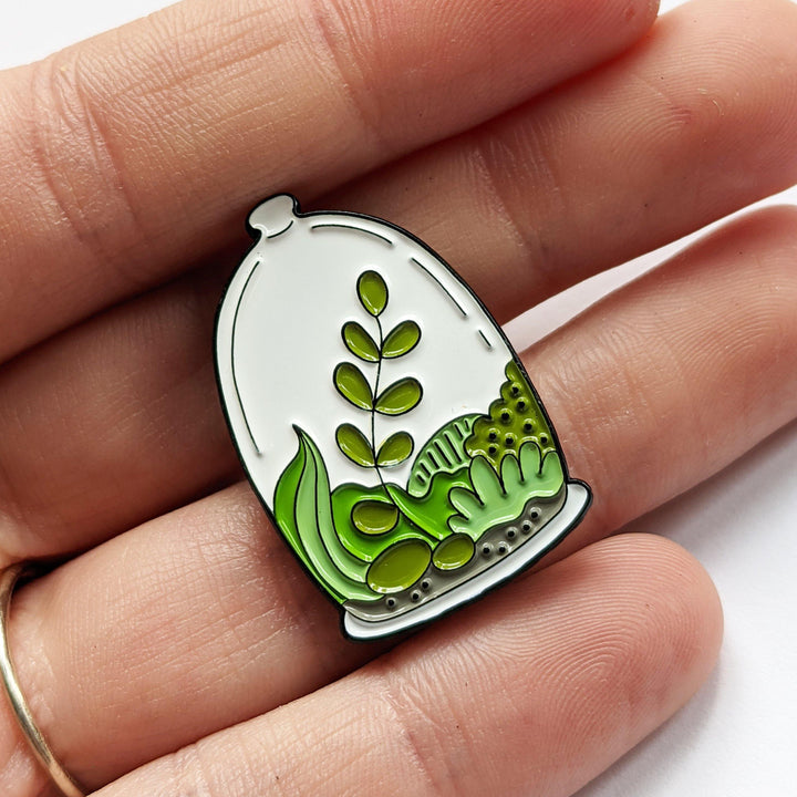 Cacti & Succulent Terrarium Enamel Pin - Windy City Aquariums
