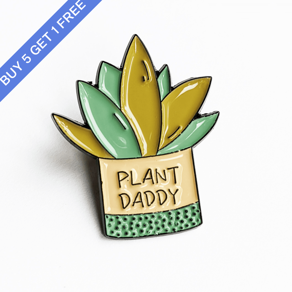 Plant Daddy Enamel Pin - Windy City Aquariums