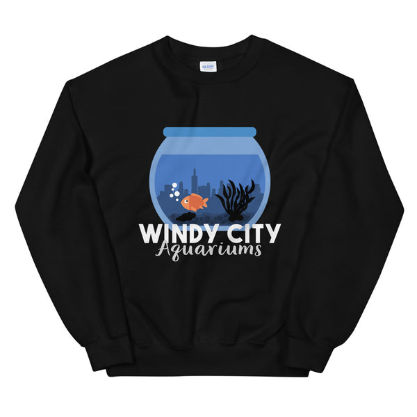 Windy City Aquariums Logo Unisex Sweatshirt (Dark)
